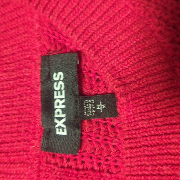 Express red knit cutout sweater - Picture 5 of 7